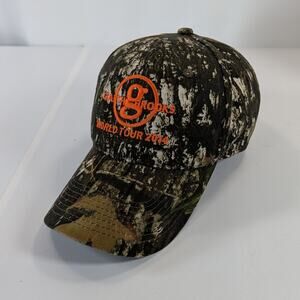 Garth Brooks World Tour Embroidered Camouflage Strapback Cap Hat Camo